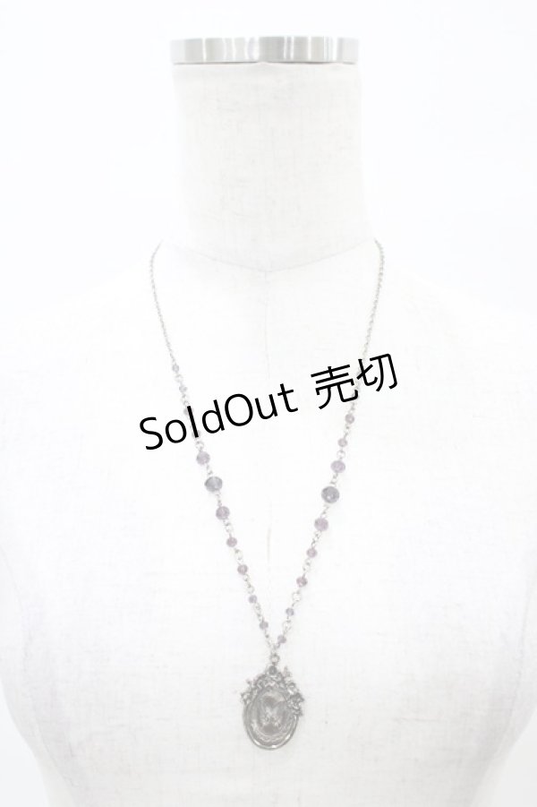 画像2: Sheglit / ”Ulysses”オーバルメダルネックレス  ブラック H-25-09-11-1007-EL-AC-KB-ZH (2)