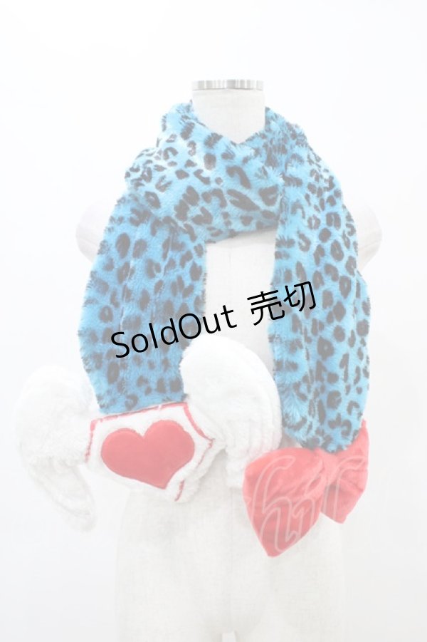 画像1: SUPER LOVERS / マフラー  青 H-25-09-11-1009-PU-ZA-KB-ZH (1)