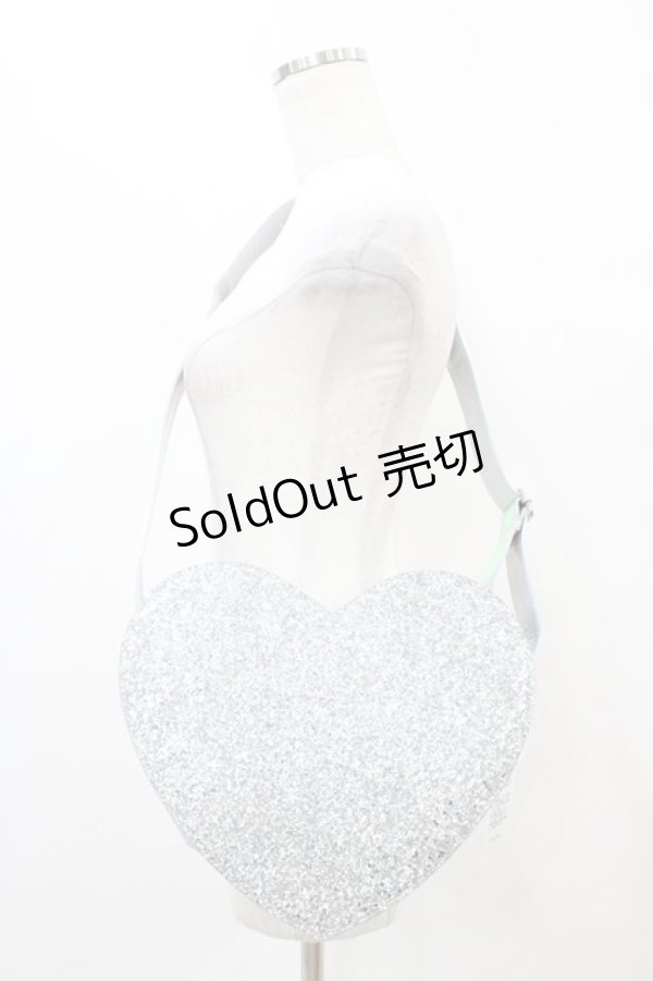 画像1: MILK / グリッターハートショルダー  オーロラ H-25-09-11-1012-ML-BG-KB-ZH (1)