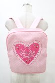 画像1: Shirley Temple / ハートドットリュックサック  ピンク H-25-09-11-1013-ET-BG-KB-ZH (1)