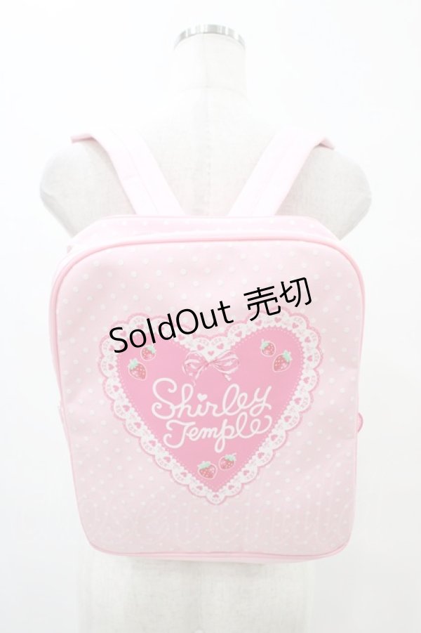 画像1: Shirley Temple / ハートドットリュックサック  ピンク H-25-09-11-1013-ET-BG-KB-ZH (1)
