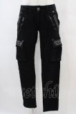 画像1: GHOST of HARLEM / 英字刺繍パンツ  黒 H-25-09-11-1014-GL-PA-KB-ZH (1)