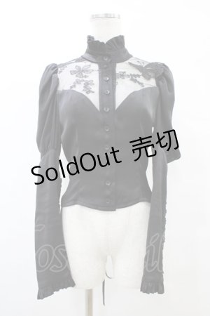 画像: ATELIER BOZ / ミランダブラウス  ブラック H-25-09-11-1018-EL-BL-KB-ZH