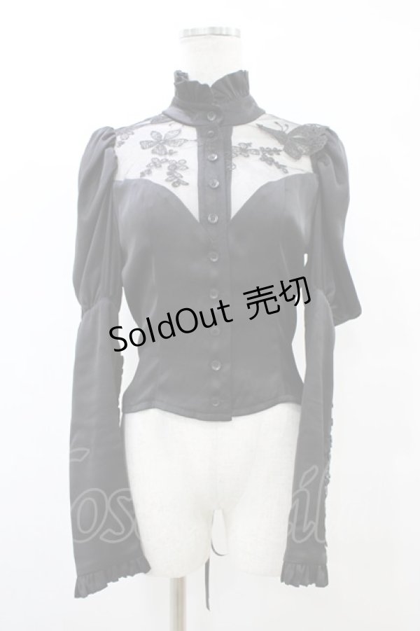 画像1: ATELIER BOZ / ミランダブラウス  ブラック H-25-09-11-1018-EL-BL-KB-ZH (1)