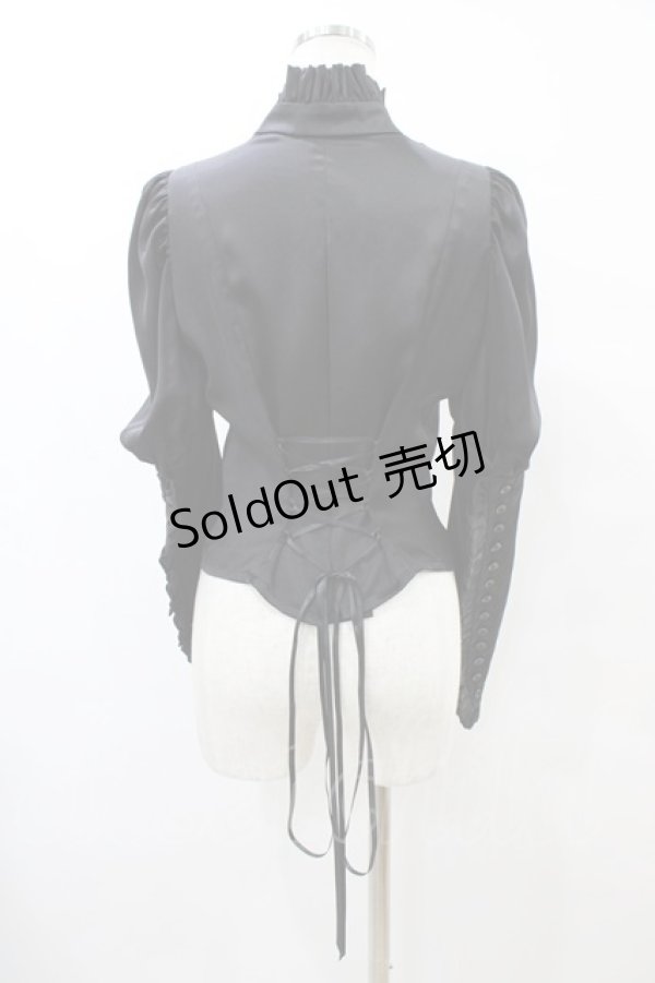 画像2: ATELIER BOZ / ミランダブラウス  ブラック H-25-09-11-1018-EL-BL-KB-ZH (2)