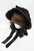 画像3: Ozz oneste / ヴェール付ボンネット  ブラック H-25-09-11-1002-OO-ZA-KB-ZH (3)