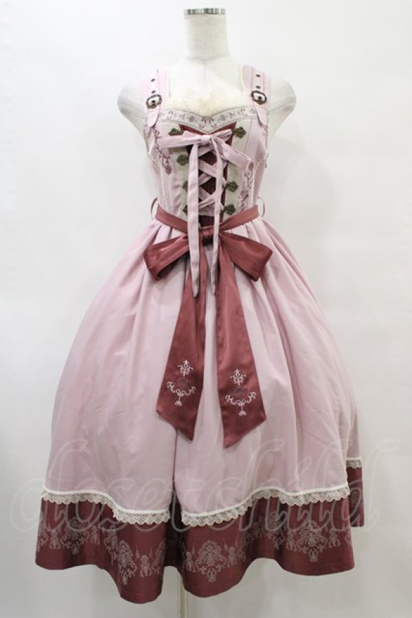 画像1: Ozz oneste / Fairy tale Roseジャンパースカート  ピンク H-25-09-11-1023-OO-OP-KB-ZH (1)