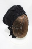 画像4: Ozz oneste / ヴェール付ボンネット  ブラック H-25-09-11-1002-OO-ZA-KB-ZH (4)
