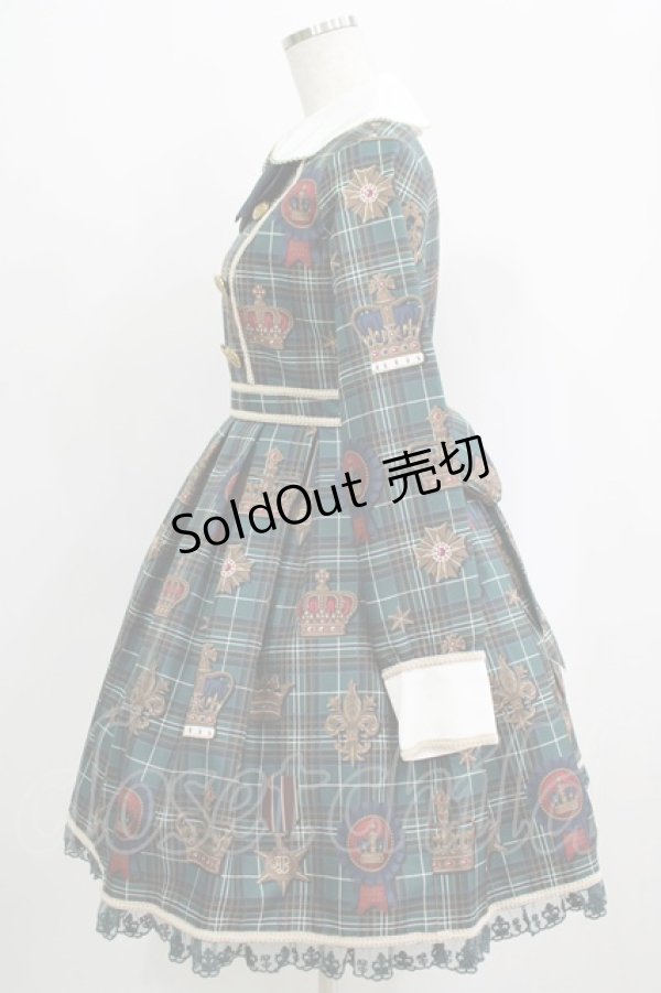 画像2: Angelic Pretty / Antique Crownワンピース Free グリーン H-25-09-11-001-AP-OP-NS-ZH (2)
