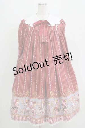 画像: metamorphose / Wonder CarouselエンジェルカラーAラインワンピース Free えんじ H-25-09-11-005-ME-OP-NS-ZH