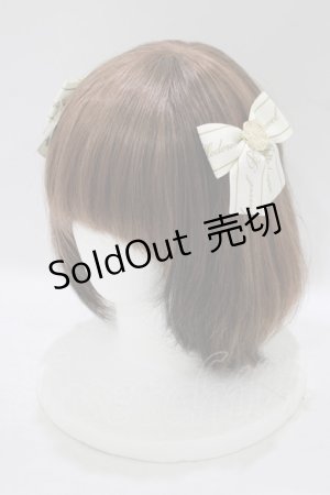 画像: Amavel / Meltymelt Chocolateダブルリボンクリップ  オフ H-25-09-11-056-CA-AC-NS-ZH