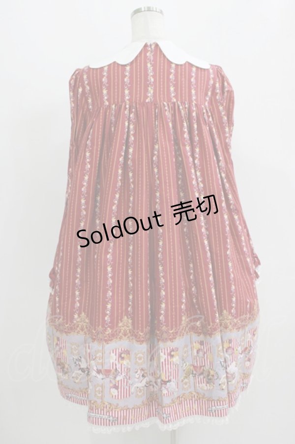 画像3: metamorphose / Wonder CarouselエンジェルカラーAラインワンピース Free えんじ H-25-09-11-005-ME-OP-NS-ZH (3)