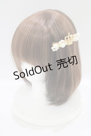 画像: JESUS DIAMANTE / スペシャル王冠バレッタ  ゴールド/クリア H-25-09-11-062-JE-AC-NS-ZH