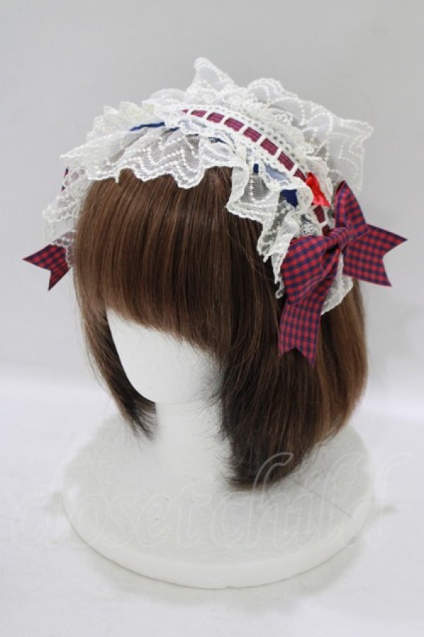 画像1: BABY,THE STARS SHINE BRIGHT / MY ANNIVERSARYくまちゃんヘッドドレス  ネイビー H-25-09-11-065-BA-AC-NS-ZH (1)