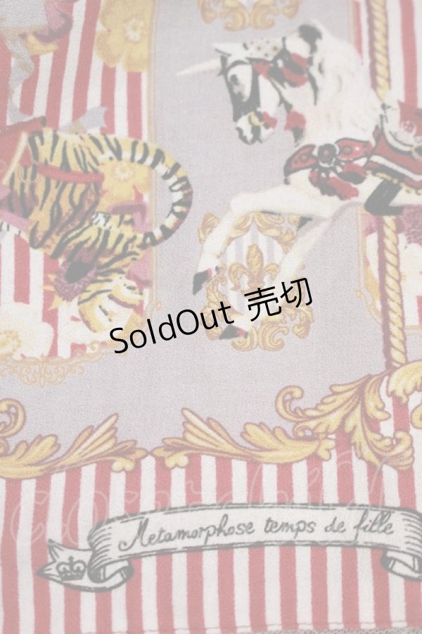 画像5: metamorphose / Wonder CarouselエンジェルカラーAラインワンピース Free えんじ H-25-09-11-005-ME-OP-NS-ZH (5)