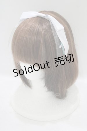 画像: LODISPOTTO / パールリボンカチューシャ  オフ H-25-09-11-069-LO-AC-NS-ZH