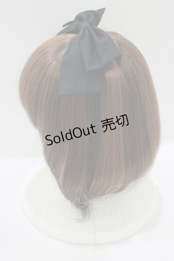 画像2: Heart E / リボンカチューシャ  ブラック H-25-09-11-074-LO-AC-NS-ZH (2)