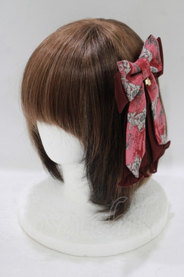 画像1: metamorphose / 魔法使いの薬草学〜ひみつのレシピ〜リボンクリップ  クリムゾンレッド H-25-09-11-079-ME-AC-NS-ZH (1)