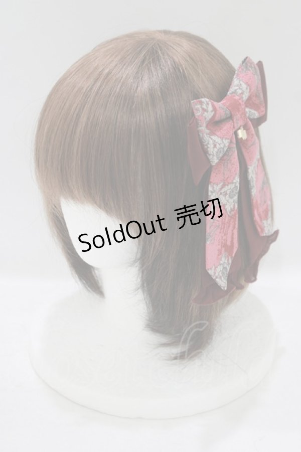 画像1: metamorphose / 魔法使いの薬草学〜ひみつのレシピ〜リボンクリップ  クリムゾンレッド H-25-09-11-079-ME-AC-NS-ZH (1)