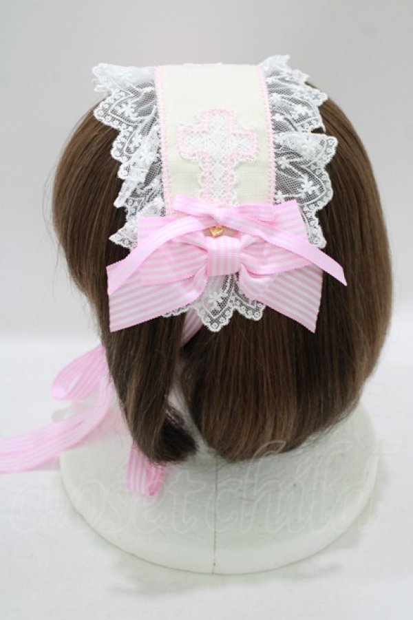 画像2: BABY,THE STARS SHINE BRIGHT / Margarethaヘッドドレス  ピンク H-25-09-11-080-BA-AC-NS-ZH (2)