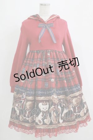 画像: Angelic Pretty / British Bearカットワンピース Free レッド H-25-09-11-007-AP-OP-NS-ZH
