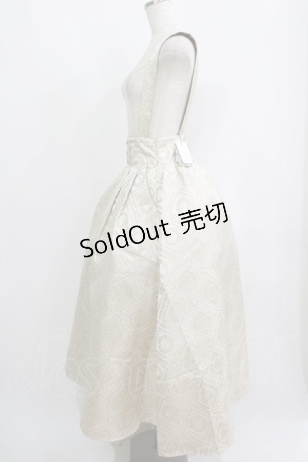 画像2: Amavel / Classic Latteジャカードロングスカート Free アイボリー H-25-09-11-008-CA-SK-NS-ZH (2)