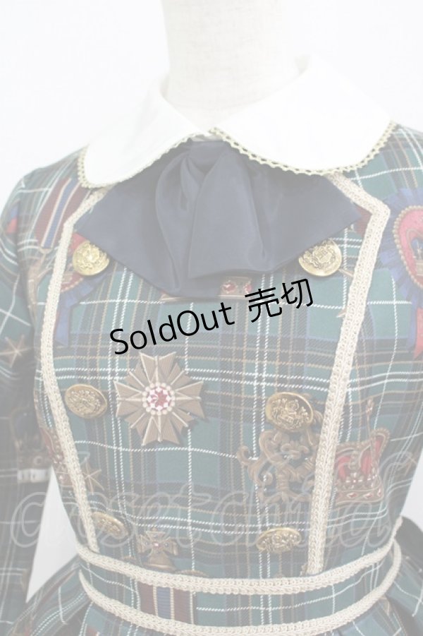 画像4: Angelic Pretty / Antique Crownワンピース Free グリーン H-25-09-11-001-AP-OP-NS-ZH (4)