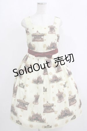 画像: LIEF / レトロカルーセル・スクエアーネックジャンパースカートセット M クリーム H-25-09-11-012-LO-OP-NS-ZH