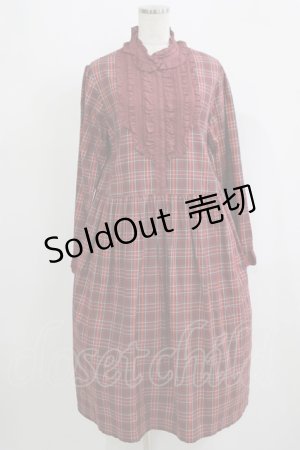 画像: PINK HOUSE / オリジナルチェックミディワンピース Free ワイン H-25-09-11-016-LO-OP-NS-ZH