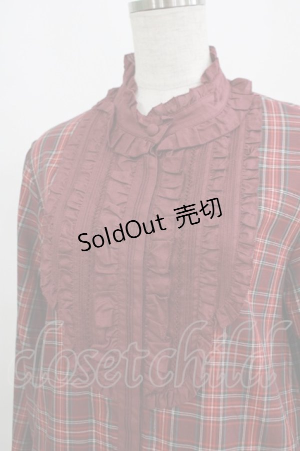 画像4: PINK HOUSE / オリジナルチェックミディワンピース Free ワイン H-25-09-11-016-LO-OP-NS-ZH (4)