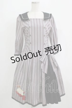 画像: ALICE and the PIRATES / ラブエアメールアップリケワンピース Free グレー H-25-09-11-019-PA-OP-NS-ZH