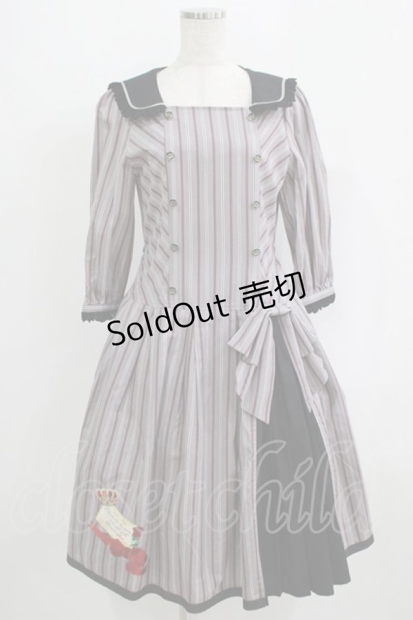 画像1: ALICE and the PIRATES / ラブエアメールアップリケワンピース Free グレー H-25-09-11-019-PA-OP-NS-ZH (1)