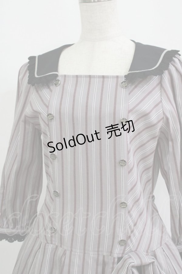 画像4: ALICE and the PIRATES / ラブエアメールアップリケワンピース Free グレー H-25-09-11-019-PA-OP-NS-ZH (4)