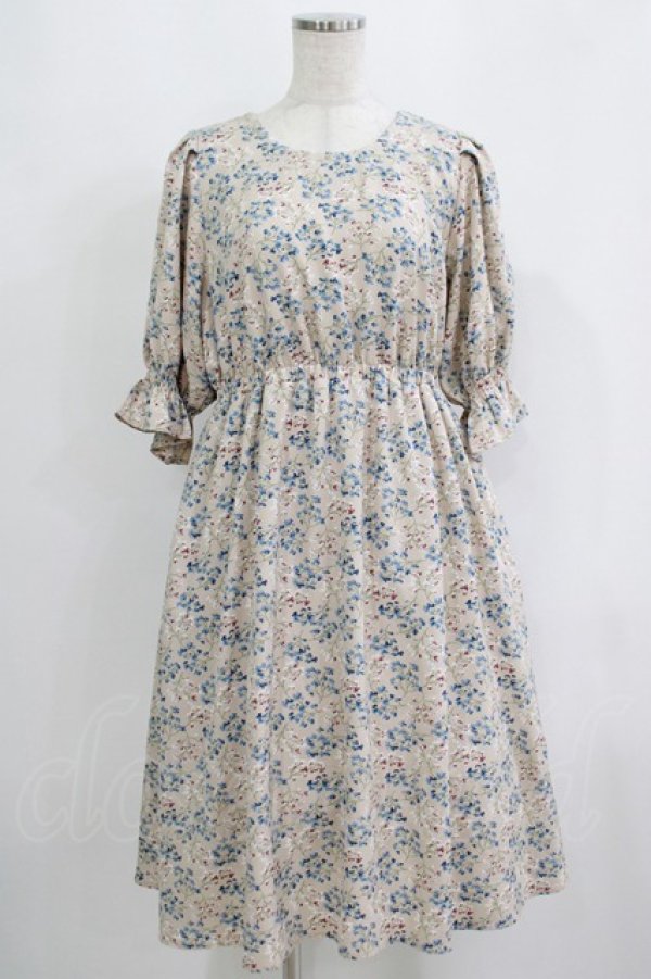 画像1: DearMyLoveRose / 前後2WAYリボンワンピース LL アイボリー H-25-09-11-020-EL-OP-NS-ZH (1)