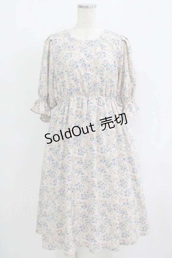 画像1: DearMyLoveRose / 前後2WAYリボンワンピース LL アイボリー H-25-09-11-020-EL-OP-NS-ZH (1)