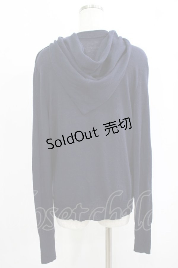 画像3: Jane Marple Dans Le Salon / Cotton cashmere stole turtleneck sweater M ネイビー H-25-09-12-035-JM-TO-KB-ZH (3)