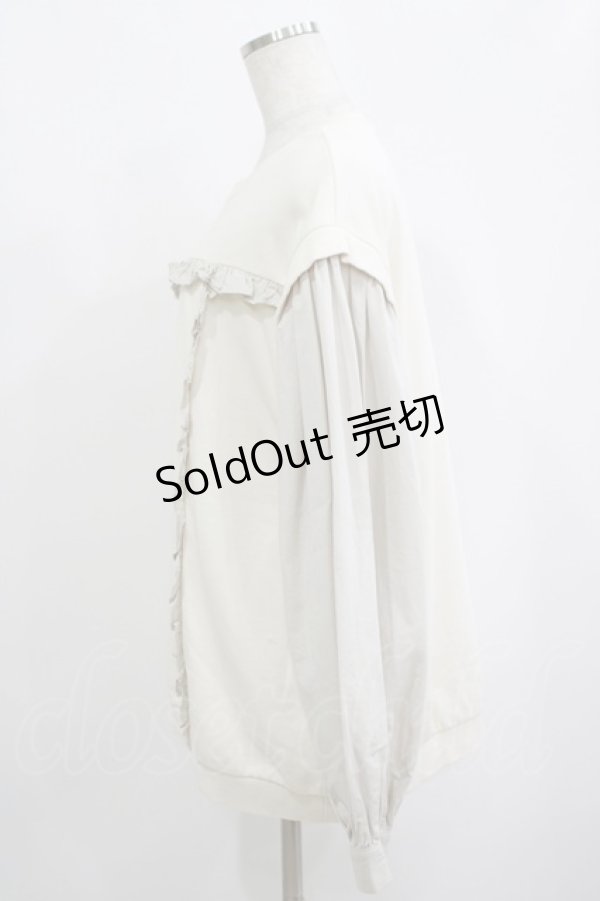 画像2: merry jenny / ドッキングフリルトレーナー  アイボリー H-25-09-12-036-LO-TO-KB-ZH (2)