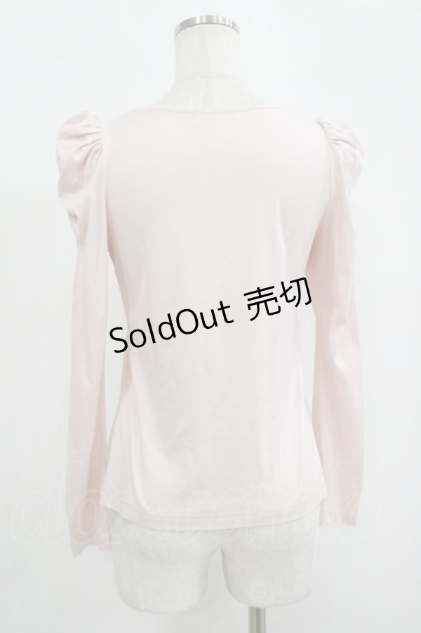 画像3: MILK / ラメロゴ刺繍カットソー  ピンク H-25-09-12-037-ML-TO-KB-ZH (3)