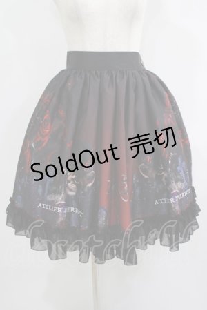 画像: ATELIER PIERROT / Rose Gardenスカート  ダークレッド H-25-09-12-005-EL-SK-KB-ZH