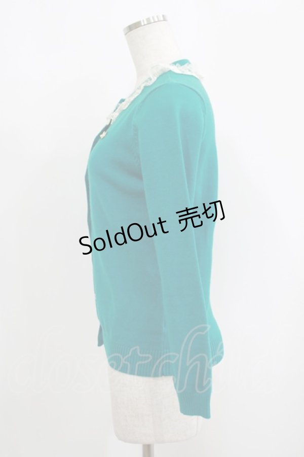 画像2: Emily Temple cute / チュールカラーカーデ  グリーン H-25-09-12-045-ET-TO-KB-ZH (2)