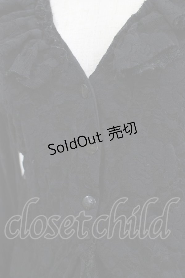 画像4: h.naoto Blood / レースフリルボレロ  ブラック H-25-09-12-048-HN-TO-KB-ZH (4)