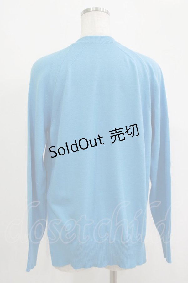 画像3: Jane Marple Dans Le Salon / 刺繍ニット M ブルー H-25-09-12-050-JM-TO-KB-ZH (3)