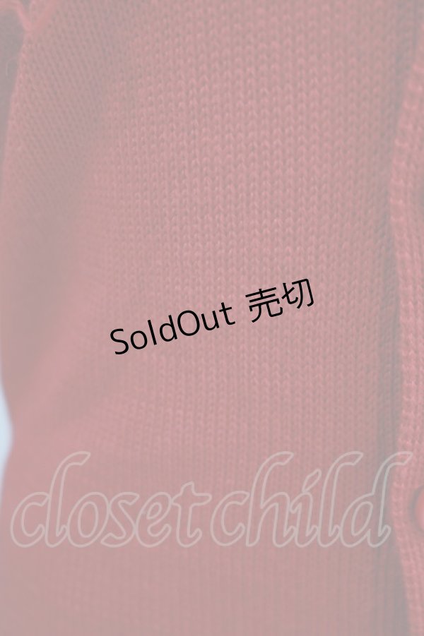 画像5: SEXY DYNAMITE LONDON / ダメージニットカーディガン M ピンクレッド H-25-09-12-051-PU-TO-KB-ZH (5)