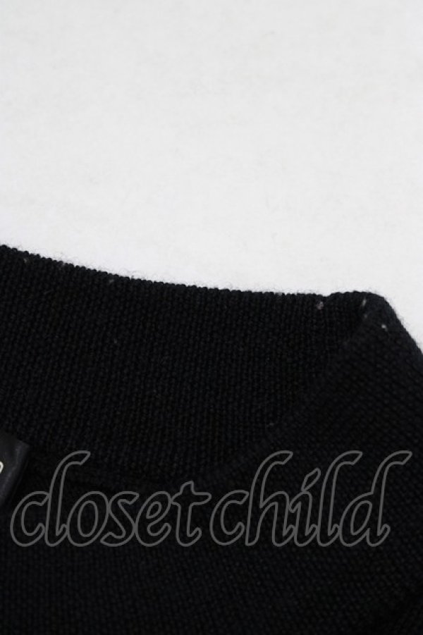 画像4: Jane Marple Dans Le Salon / リボン付きニット M ブラック H-25-09-12-052-JM-TO-KB-ZH (4)