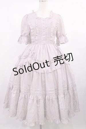 画像: Chalmiere / フリルロングワンピース M ピンク H-25-09-12-1001-LO-OP-NS-ZH