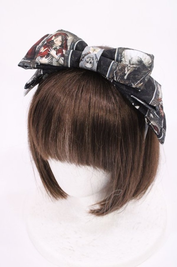 画像1: Royal Princess Alice / Little Red Riding Hood Tarot〜赤ずきんのタロット〜 粟木こぼねコラボ カチューシャ  ブラック H-25-09-12-1036-LO-AC-NS-ZH (1)
