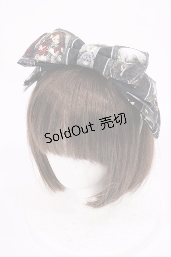 画像1: Royal Princess Alice / Little Red Riding Hood Tarot〜赤ずきんのタロット〜 粟木こぼねコラボ カチューシャ  ブラック H-25-09-12-1036-LO-AC-NS-ZH (1)