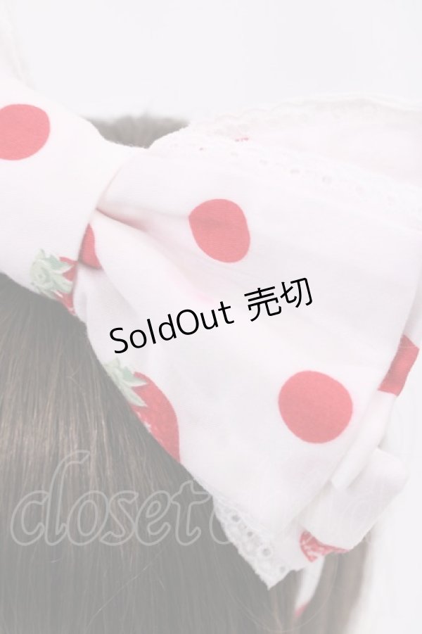 画像2: Angelic Pretty / Milky Berryカチューシャ  オフ H-25-09-12-1037-AP-AC-NS-ZH (2)