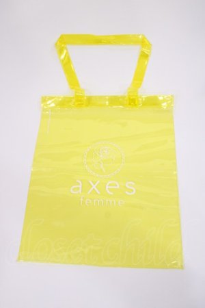 画像: axes femme / ビニールトートバッグ  イエロー H-25-09-12-1039-AX-BG-NS-ZH