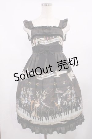 画像: BABY,THE STARS SHINE BRIGHT / Meow Meow Symphony柄ベビードールジャンパースカート Free ブラウン H-25-09-12-1006-BA-OP-NS-ZH